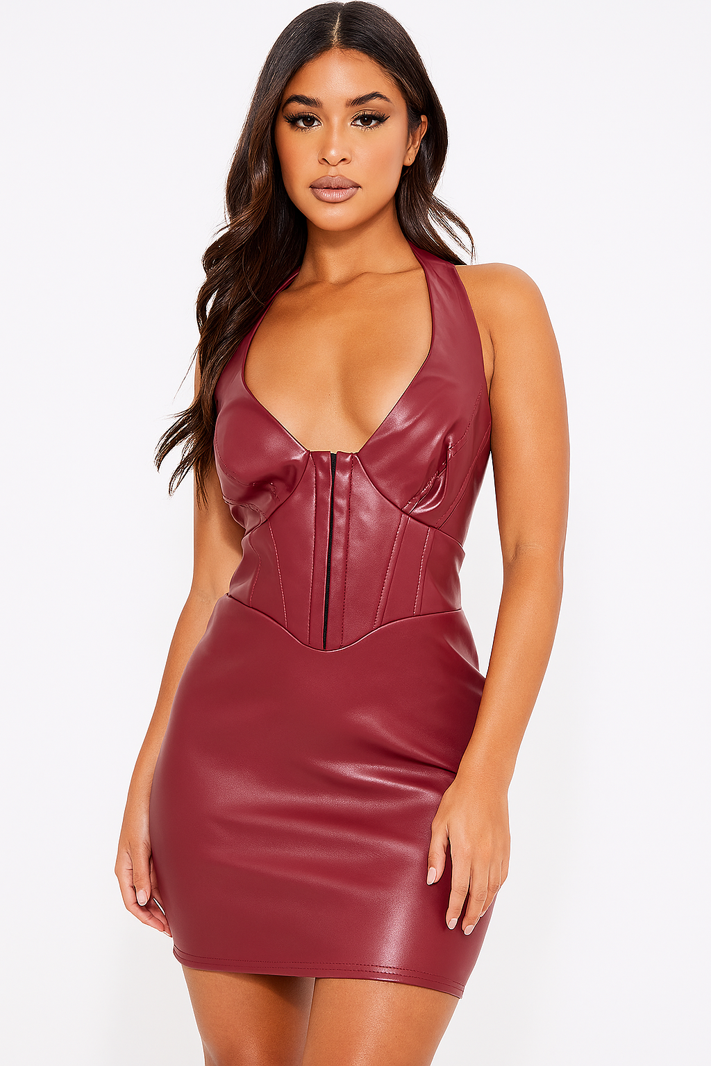 Vestido corset vinipiel