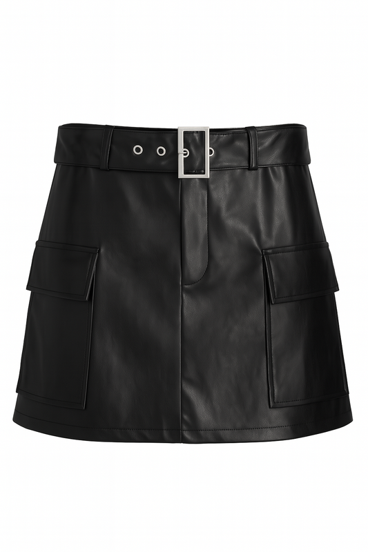 Falda short Cargo VInipiel