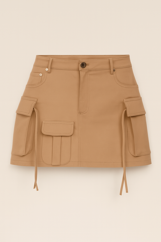 Mini falda cargo