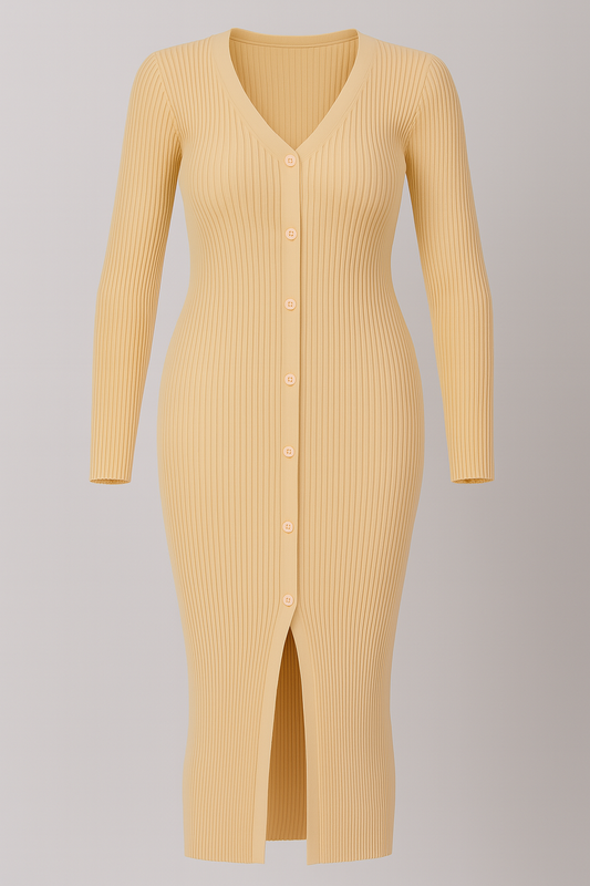 Vestido Abierto de botones
