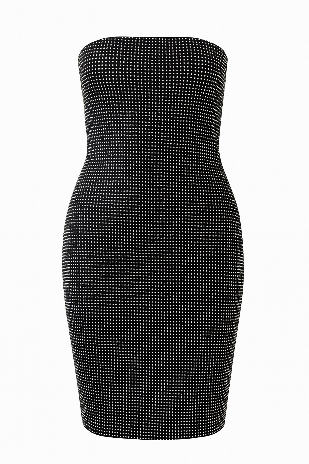 Vestido Strapless de brillos