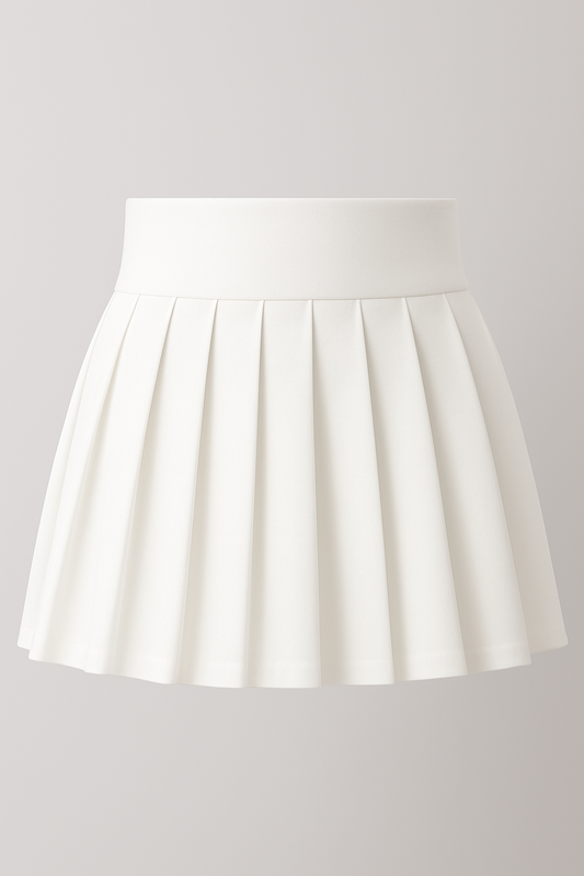 Falda tableada con short