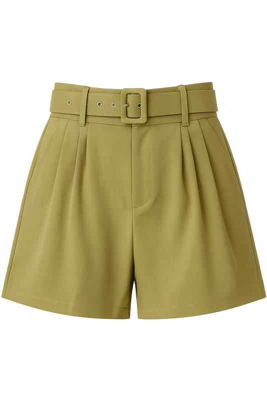 Short de vestir con cinturon