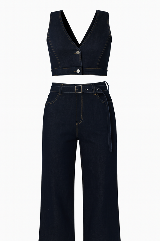 Conjunto Mezclilla con top