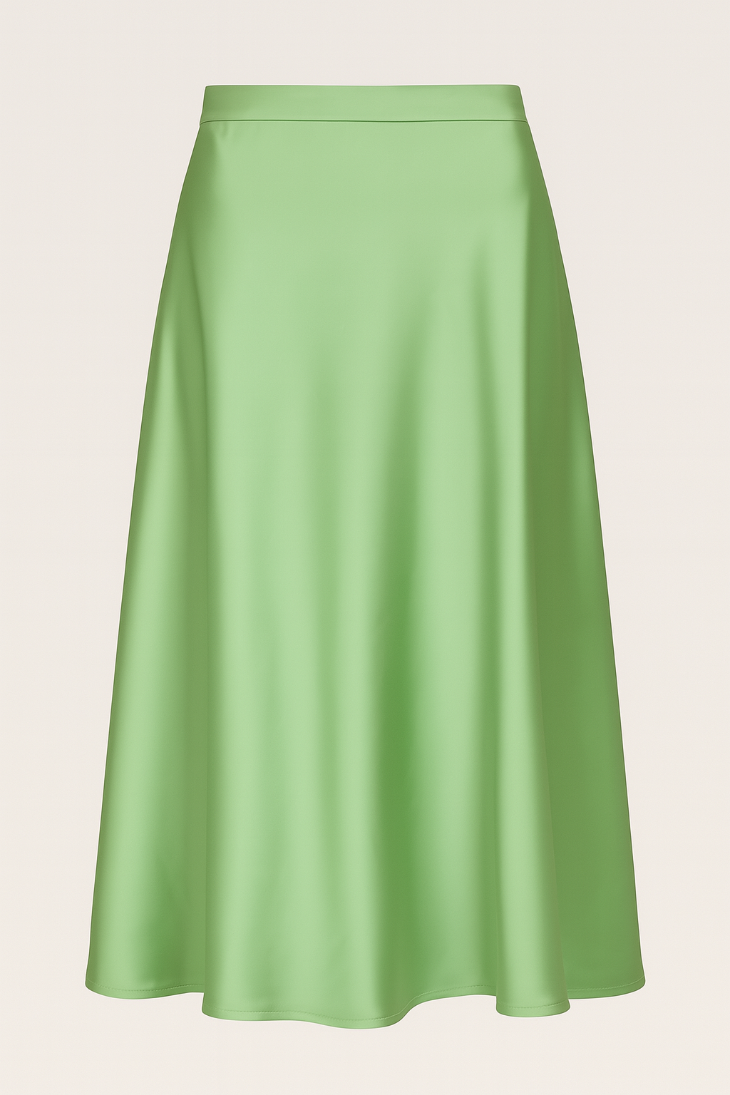 Maxi falda satinada