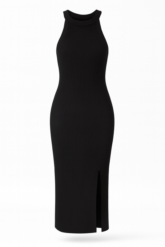 Maxi Vestido lápiz halter
