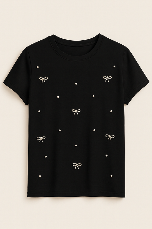 Playera de moños over size