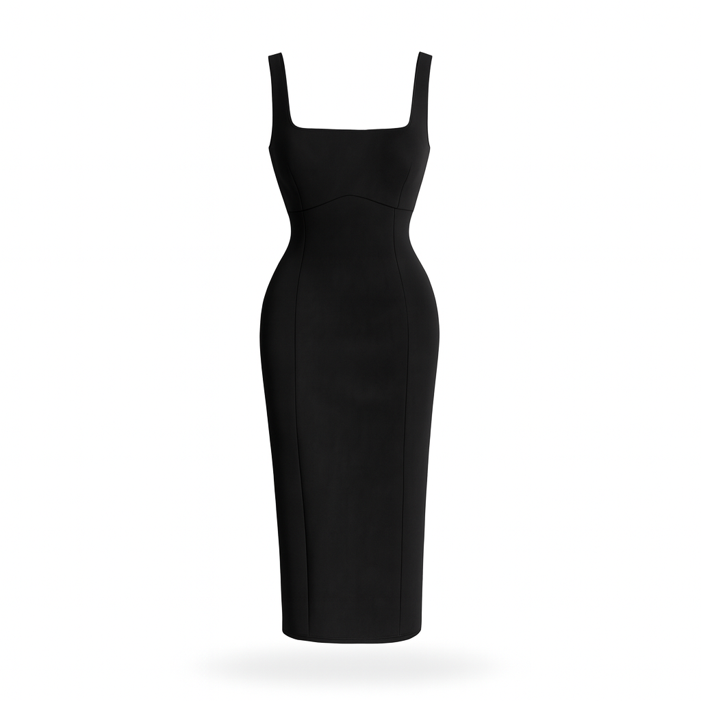 Vestido De Gamuza Tirantes