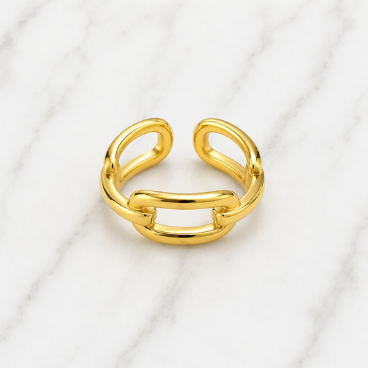 Anillo Cadena dorado