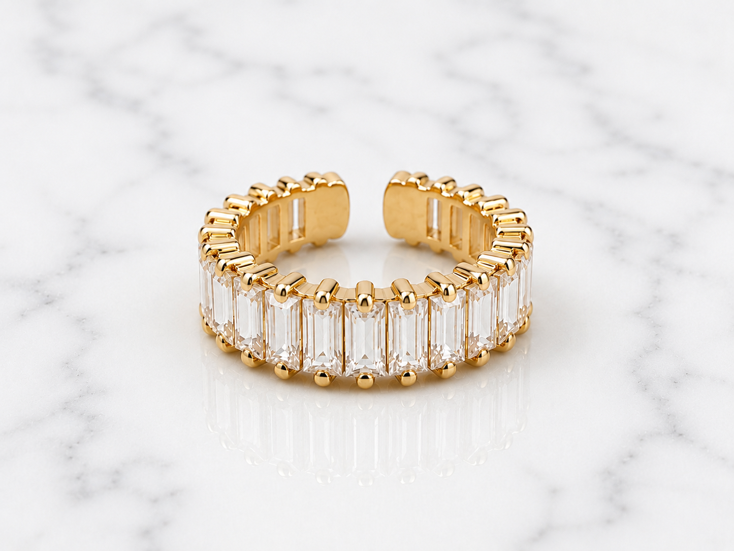 Anillo Destellos Rectangulares