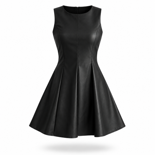Vestido corte A Vinipiel
