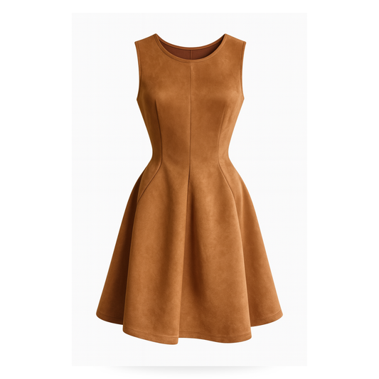 Vestido Gamuza Corte A