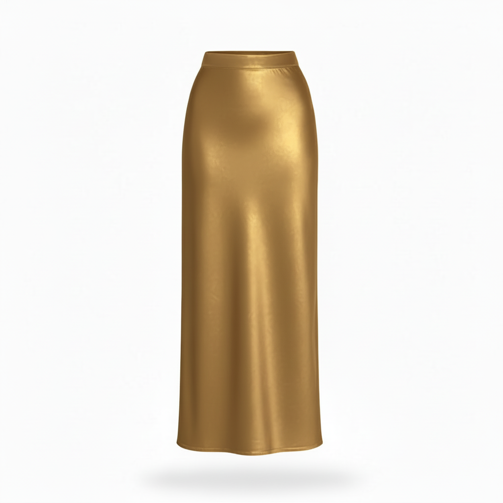 Maxi falda satin