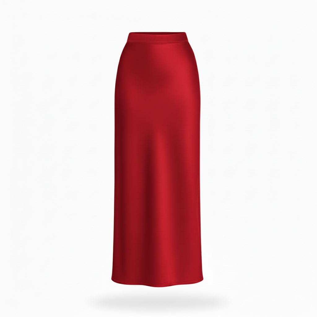 Maxi falda satin