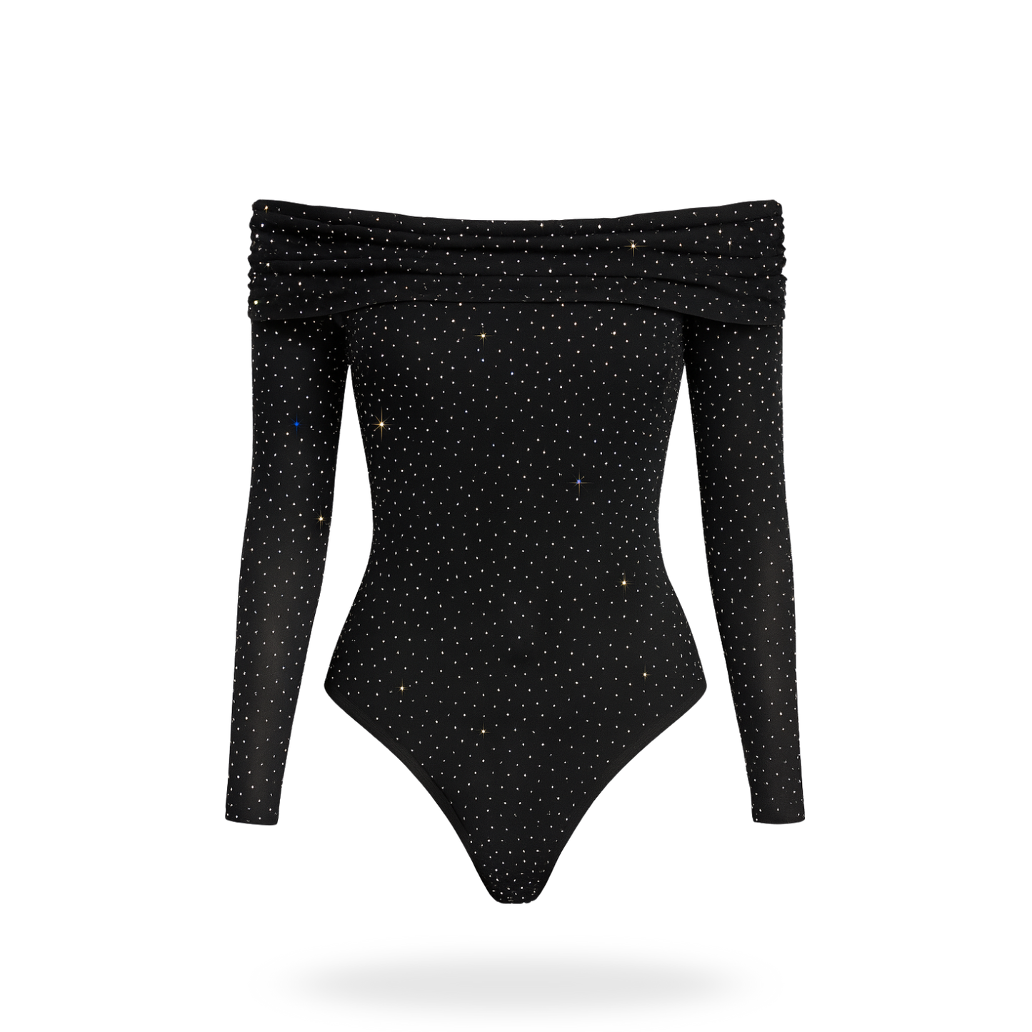 Body hombros descubiertos con brillos